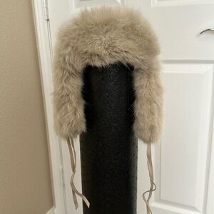 Zara super soft faux fur trapper hat